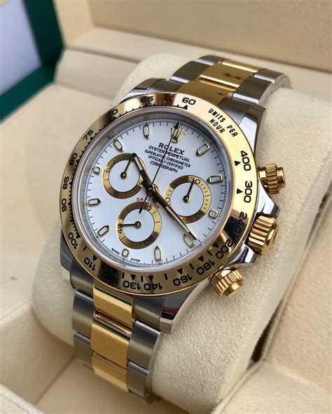 rolex daytona gold and silver price in india